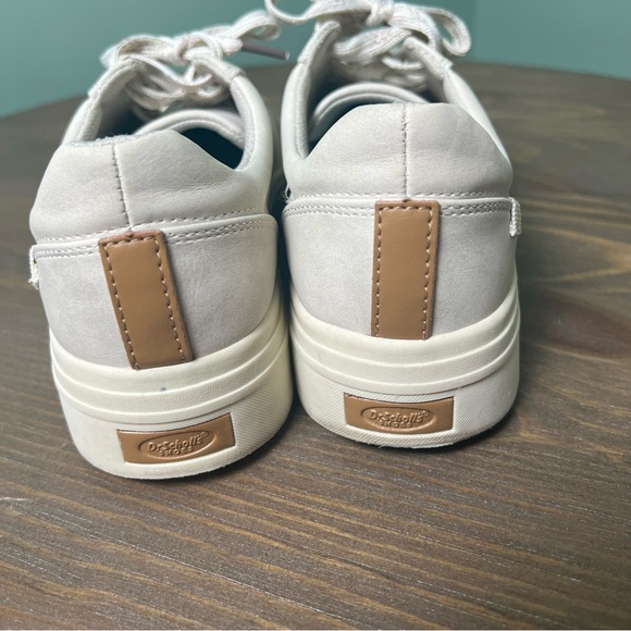 Dr.Scholls Women’s Happiness Lo Sneaker Light Gray/ Cream Size 7 Lace Up Comfort - Picture 6 of 9